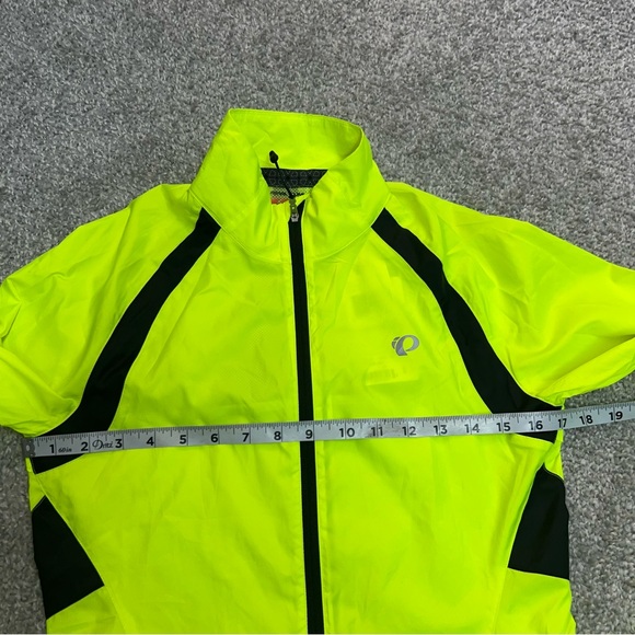 Pearl Izumi Elite Jacket Womens XS Yellow Cycling Elite Barrier Full Zip NEW - Picture 3 of 7